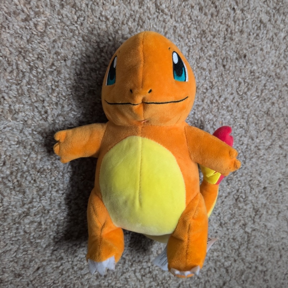 WCT Wicked Cool Toys Pokemon Charmander Plush Plush 8" Smiling Orange